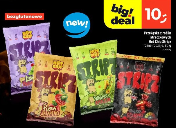 Przekąska z roślin strączkowych Hot Chip Stripz