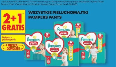 Wszystkie pieluchomajtki Pampers Pants