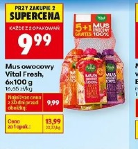 Mus owocowy Vital Fresh