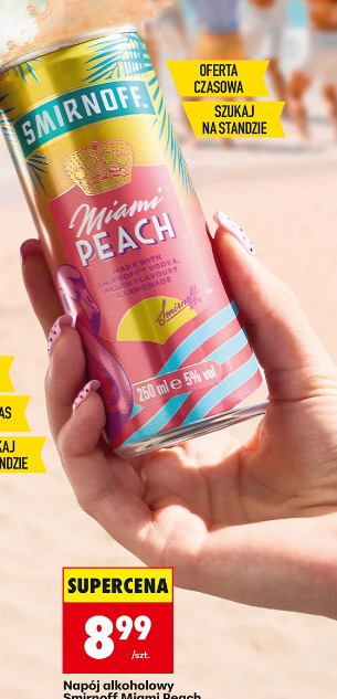 Napój alkoholowy Smirnoff Miami Peach Lemon