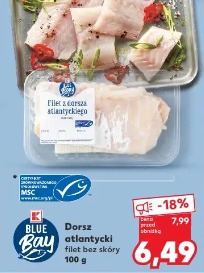 Blue Bay Dorsz atlantycki filet bez skóry