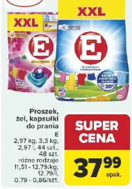 Proszek, żel, kapsułki do prania E
