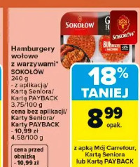 Hamburgery wołowe z warzywami Sokołów