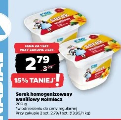 Serek homogenizowany waniliowy Rolmlecz