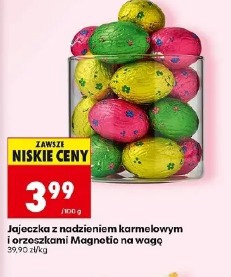 Jajeczka z nadzieniem karmelowym i orzeszkami Magnetio na wagę