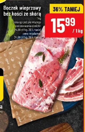 Boczek wieprzowy bez kości ze skórą