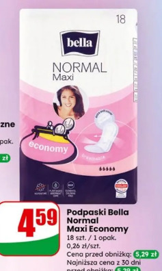 Podpaski Bella Normal Maxi Economy