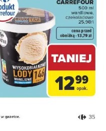 Lody proteinowe Carrefour