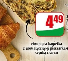 Zapiekanka z pieczarkami i szynką