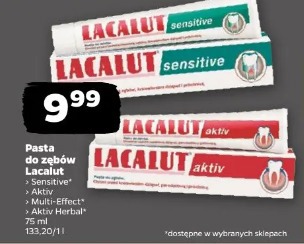 Pasta do zębów Lacalut Sensitive Aktiv Multi-Effect Aktiv Herbal
