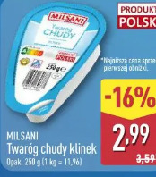 Milsani Twaróg chudy klinek