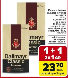 Kawa mielona CLASSIC INTENSE DALLMAYR