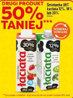 Śmietanka UHT Łaciata 12%, 18% lub 30%