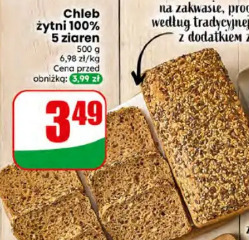 Chleb żytni 100% 5 ziaren