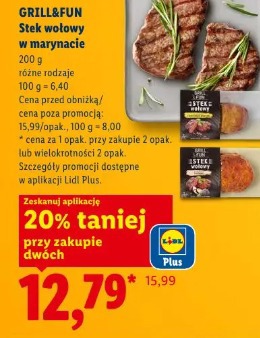 Grill&Fun Stek wołowy w marynacie