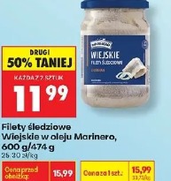 Filety śledziowe Wiejskie w oleju Marinero