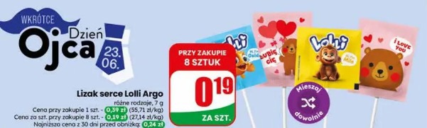 Lizak serce Lolli Argo