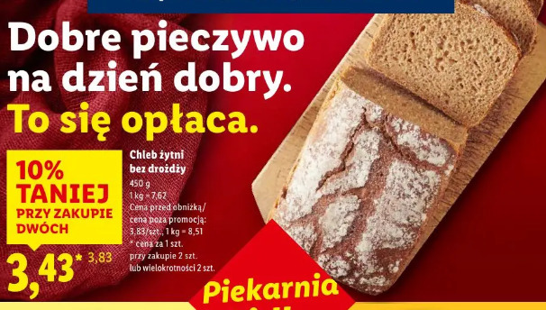 Chleb żytni bez drożdży