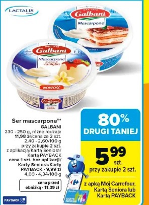 Ser mascarpone Galbani