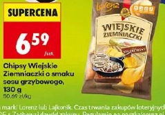 Chipsy Wiejskie Ziemniaczki o smaku sosu grzybowego Lorenz