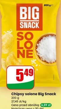 Chipsy solone Big Snack