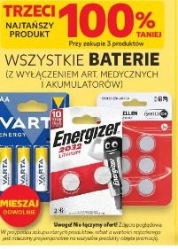 Wszystkie baterie (z wyłączeniem art. medycznych i akumulatorów)