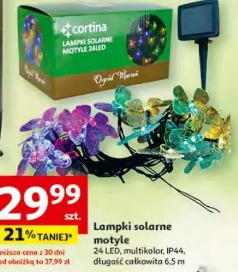 Lampki solarne motyle cortina