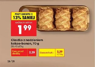 Ciastko z nadzieniem kakao-banan