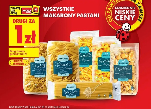 Wszystkie makarony Pastani