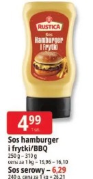 Sos hamburger i frytki/BBQ Rustica