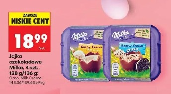 Jajka czekoladowe Milka, 4 szt.