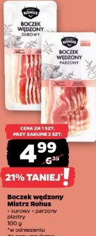 Boczek wędzony Mistrz Rohus surowy/parzony