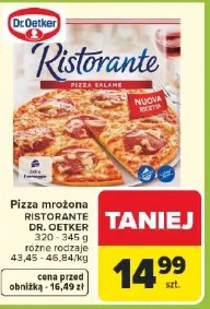 Pizza mrożona RISTORANTE DR. OETKER 320-345 g różne rodzaje