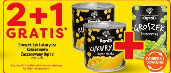 Groszek lub kukurydza konserwowa Zaczarowany Ogród