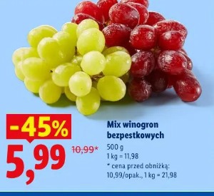 Mix winogron bezpestkowych
