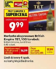 Herbata ekspresowa British Empire TET