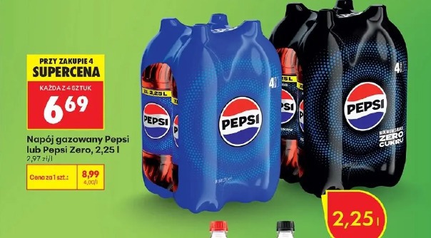 Napój gazowany Pepsi lub Pepsi Zero