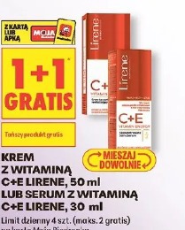 Krem z witaminą C+E Lirene lub serum z witaminą C+E Lirene