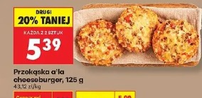 Przekąska a'la cheeseburger