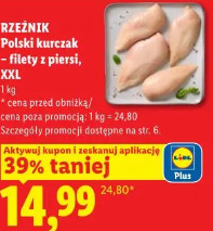 Rzeźnik Polski kurczak - filety z piersi, XXL