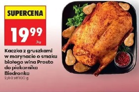 Kaczka z gruszkami w marynacie o smaku białego wina Prosto do piekarnika Biedronka