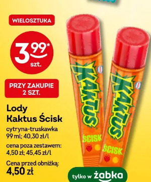 Lody Kaktus Ścisk