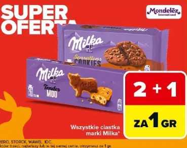 Wszystkie ciastka marki Milka