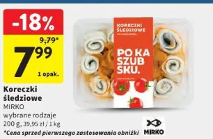 Koreczki śledziowe MIRKO wybrane rodzaje