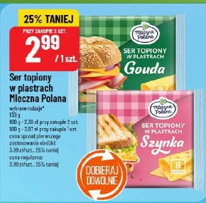 Ser topiony w plastrach Mleczna Polana Gouda