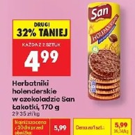 Herbatniki holenderskie w czekoladzie San Łakotki