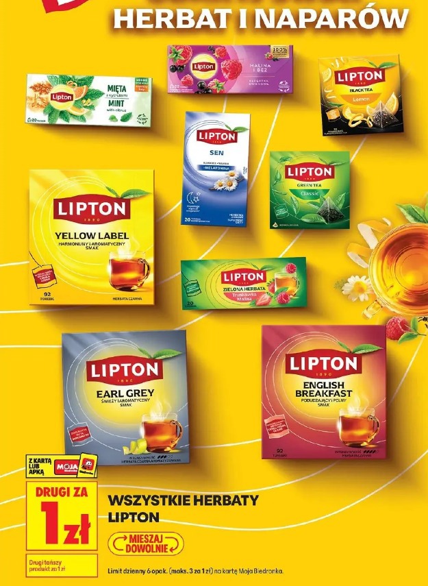 Wszystkie herbaty Lipton