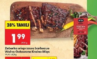 Żeberka wieprzowe barbecue Wolno Gotowane Kraina Mięs