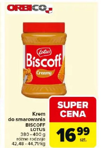 Krem do smarowania BISCOFF LOTUS