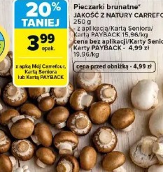 Pieczarki brunatne Jakość z Natury Carrefour